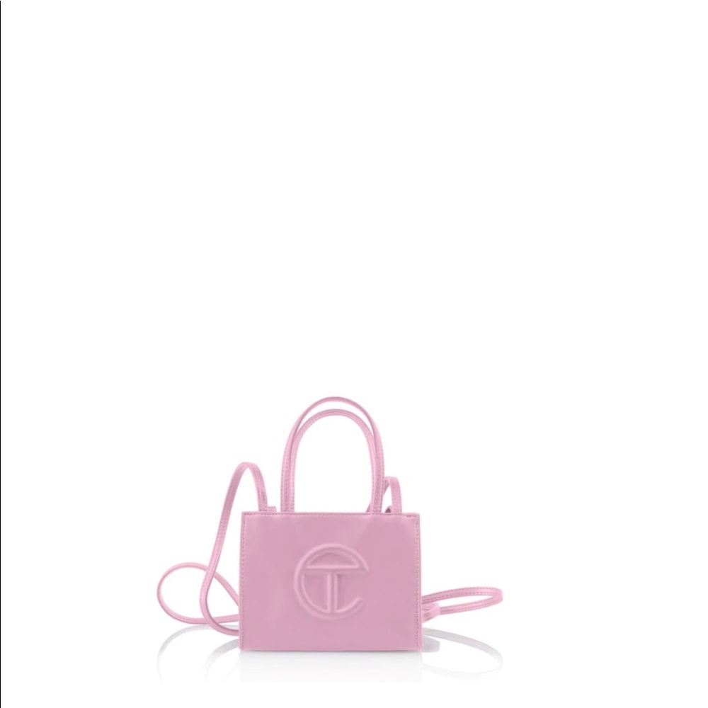 Small Telfar Shopping Bag in Bubblegum Pink